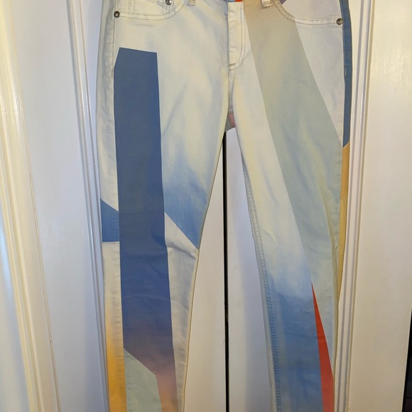 RAG & BONE GOETZ PRINT LEGGING STYLE JEAN! - Picture 2 of 7